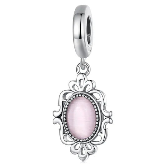 Pink Oval Charm