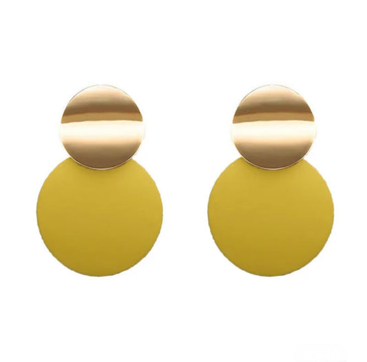 Gold and Yellow Earrings